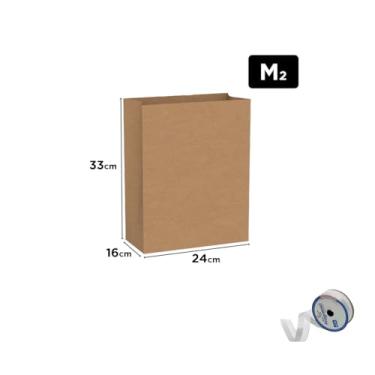 Imagem de Kit Saco Liso SOS Festcolor 34x30x19cm e Fita Cetim Impressa/Voal 22mm 10m