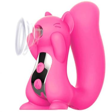 Imagem de Massageador Elétrico Portátil Sugador Esquilo [Rosa]