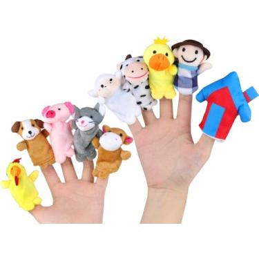 Imagem de RIY Fantoches de dedo Hora da História - Macdonald velho tinha um fantoche educativo da fazenda