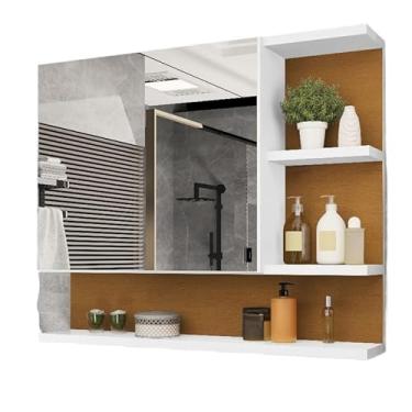 Imagem de Armário Espelheira Com Porta(Branco/Nature)