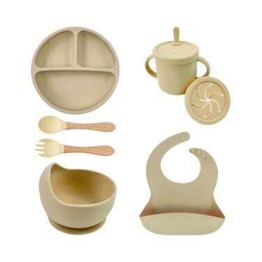 Imagem de Conjunto De Utensílios Para Bebês Com Tigela De Alimentação, Prato Com
