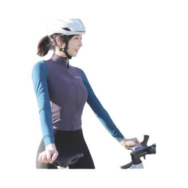 Imagem de Camisas De Ciclismo Femininas De Manga Longa Para Corridas De Verão - 