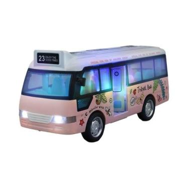 Imagem de Brinquedos De Ônibus Urbano Para Meninos E Meninas, Veículo De Metal F