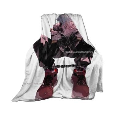 Imagem de Cobertor De Flanela Shigaraki My Hero Academia Super Macio E Aconchega