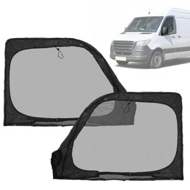 Imagem de Hihaha Tela mosquiteira magnética para porta da frente para Mercedes Benz Sprinter 2007-2025 119 x 78,7 cm Van janela lateral anti mosquiteiro malha de nylon fino para acampamento campo de pesca 1 par