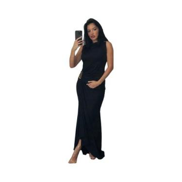 Imagem de Vestido Maxi Justo Com Efeito Modelador Para Mulheres, Sexy E Ideal Pa