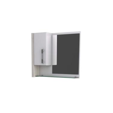 Imagem de Conjunto para Banheiro Gabinete com Cuba Rt41 e Espelheira Legno 650w Compace Branco C/snow