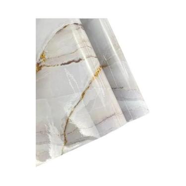 Imagem de Papel De Parede Autoadesivo Com Padrão De Mármore, Resistente a Óleo P