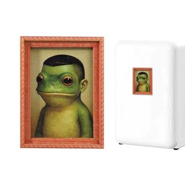 Imagem de Ímã De Frigorífico Sapo | Pequeno E Vintage Decoração De Casa Engraçada Em,Ímã Sapo Vintage - Para Armário De Cozinha Natal Carnaval Halloween Festa De Inverno E Janela