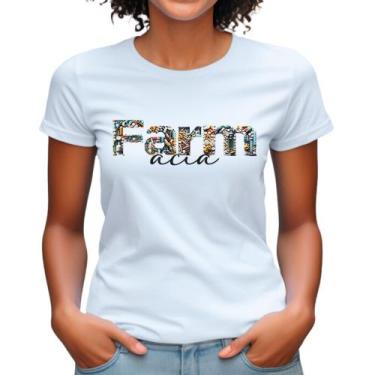 Imagem de Camiseta farmácia tema curso profissões babylook feminina blusa plus s