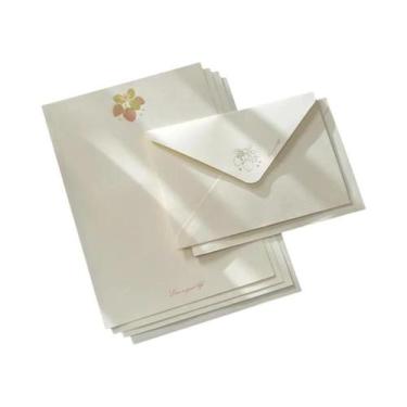 Imagem de Conjunto de 4 cartas + 2 envelopes, planejador romântico, cartão de fe