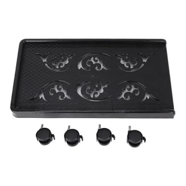 Imagem de Hilitand Suporte de Cpu, 460x245x80mm Sob o Suporte Móvel da Torre do Computador de Mesa Com 4 Rodas de Rodízio de Travamento, Riser Universal do Pc Com Capacidade 66lb