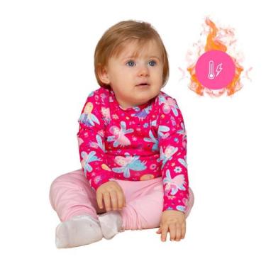 Imagem de Conjunto Body Calça Infantil Térmico Segunda Pele Peluciado - Pettenat
