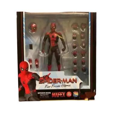 Imagem de Figura De Ação Do Homem-Aranha Mafex No.113 Com Traje De Batalha Atual