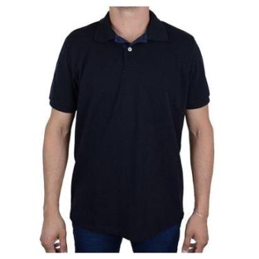 Imagem de Camisa Polo Masculina Ogochi Slim Malha Preta - 0075-Masculino