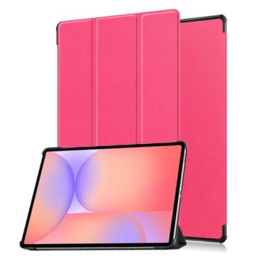 Imagem de SFFINE Capa para tablet Samsung Galaxy Tab S10 Lite / S10 FE / S9 FE de 10,9 polegadas 2025/2023, capa protetora magnética inteligente de couro PU com suporte flip e hibernar/despertar automático