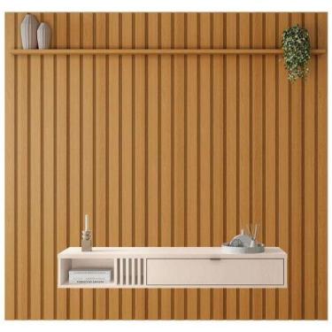 Imagem de Painel Ripado You Bless 2.2 Cinamomo Off White - Hb Móveis