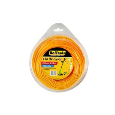 Imagem de Fio de Nylon Redondo Roçadeira 2,7mm x50m Beltools