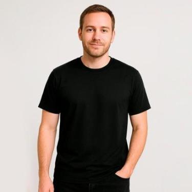 Imagem de Camiseta Manga Curta Proteção Solar UV Liso Piscina Praia-Masculino