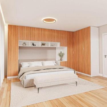 Imagem de Guarda-roupa Modulado de Canto 11 Portas 8 Peças Hera Cabecasa Madeira