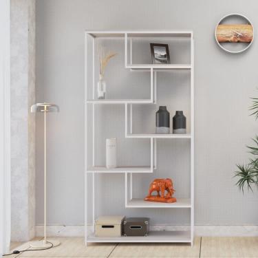 Imagem de Estante Alta C/07 Prateleiras Brooklyn 182cm BPD Est.Branca