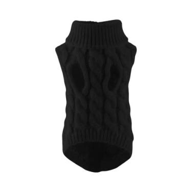 Imagem de Suéter De Lã Quente Para Cães Pequenos, Moda Outono Inverno, Cor Sólid