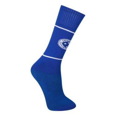 Imagem de Meião Infantil Cruzeiro - DWJ, Azul, 27/30