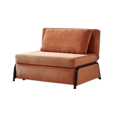 Imagem de KHUTRW3D Encosto ajustável moderno sofá cama de veludo cotelê, cadeira dobrável e conversível