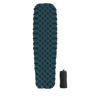 Imagem de Colchão Inflável Ultra Leve | Tapete de Dormir Impermeável para Camping e Relaxamento(Verde escuro)