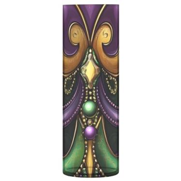 Imagem de Qilmy Vaso de carnaval Fleur De Lis para flores, vaso de belas artes, decoração de casa para escritório, sala de jantar, sala de estar, casamento126