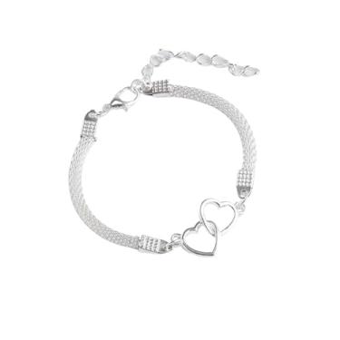 Imagem de Novo e com de pulseira feminina de mão femininas para festa, Ouro, 21cm