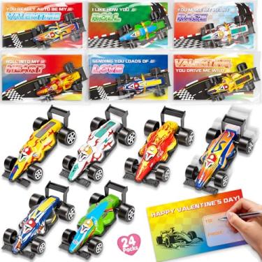 Imagem de Duchong Cartões De Dia Dos Namorados Para Sala De Aula Infantil, 28 Pacotes De Cartões De Dia Dos Namorados Com Carros De Corrida Fundidos Para Prêmios De Intercâmbio Escolar, Presentes Ideais De Dia