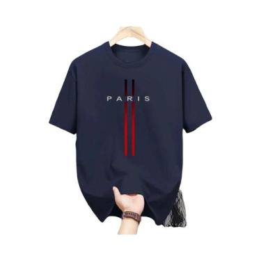 Imagem de Camiseta Masculina De Poliéster Respirável Com Gola Redonda E Estampa 