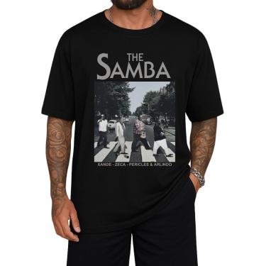 Imagem de Camiseta Oversized Gola Alta Streetwear Algodão Estilo Urbano Academia Treino Casual-Masculino