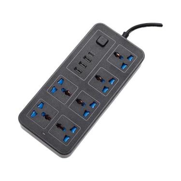 Imagem de Cabo De Extensão USB Tipo C De 2M Com Tomada Universal AC Para Plugues