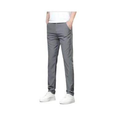 Imagem de Calças De Golfe Masculinas Para Primavera E Outono, Elásticas, Respirá