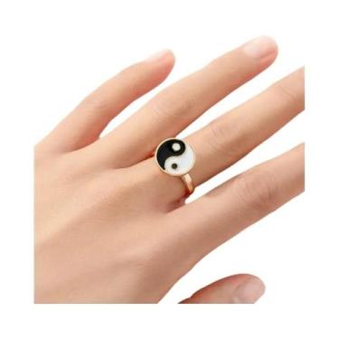 Imagem de Anel Giratório Ajustável Borboleta Margarida Para Mulheres, Anel Anti-