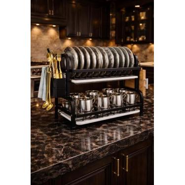 Imagem de Escorredor Inox de Louça - Para 17 Pratos com 2 Andares - BSMIX