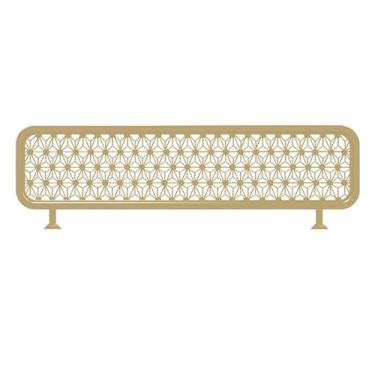 Imagem de Divisórias vazadas de metal para áreas de jantar – Divisória de painel de privacidade para cabine de restaurante, cerca baixa de bancada para bar de hotel, divisor de espaço para maior privacidade e