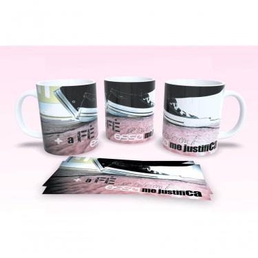 Imagem de Caneca De Porcelana 325ml Decorada Frases Religiosas Estampa 57