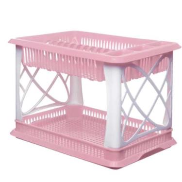 Imagem de Escorredor de Louças, 12 Pratos Duplo Com  Porta Talher e Bandeja  - N