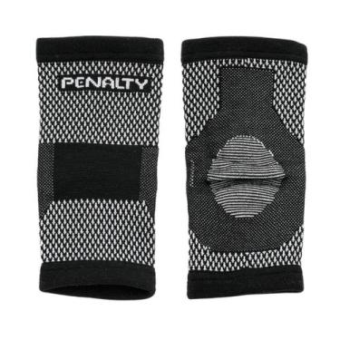 Imagem de Tornozeleira Masculina Penalty 6540579800 Elastica Knit, PRETO/BRANCO,