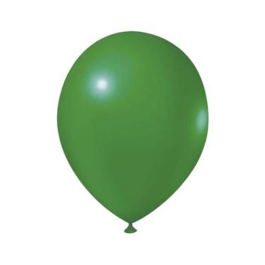 Imagem de Balão de Látex Verde Bandeira - 8 Polegadas - 50 Unidades - Happy Day