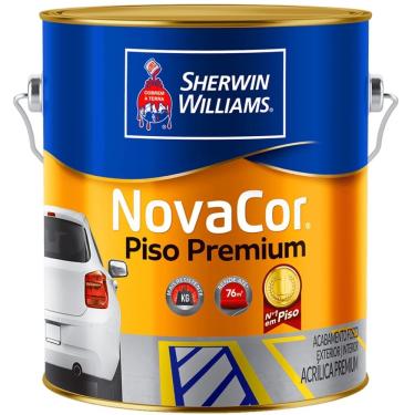 Imagem de Tinta Acrílica Novacor Piso Premium Liso Verde de 3,6 Litros 38088101 Sherwin Williams Tinta Nov
