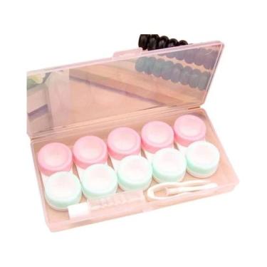 Imagem de Estojo Para Lentes De Contato Feminino, 5 Pares, Recipiente Para Viage
