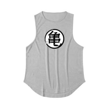 Imagem de Camiseta Masculina De Verão Para Corrida, Regata Para Academia, Anime,