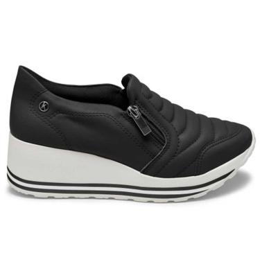 Imagem de Tênis Anabela Feminino Upper Preto Branco Kolosh C1418A-0001-Feminino