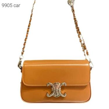 Imagem de Bolsa Feminina Baquete Inspiração Luxo com Tampa e Alça Transversal de