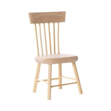 Imagem de Mesa De Jantar E Cadeiras Em Miniatura De Carvalho, Acessórios Para Ca