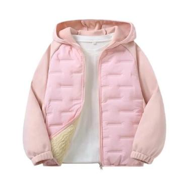 Imagem de Jaqueta De Inverno Para Meninos E Meninas Forrada De Veludo Casaco Gro